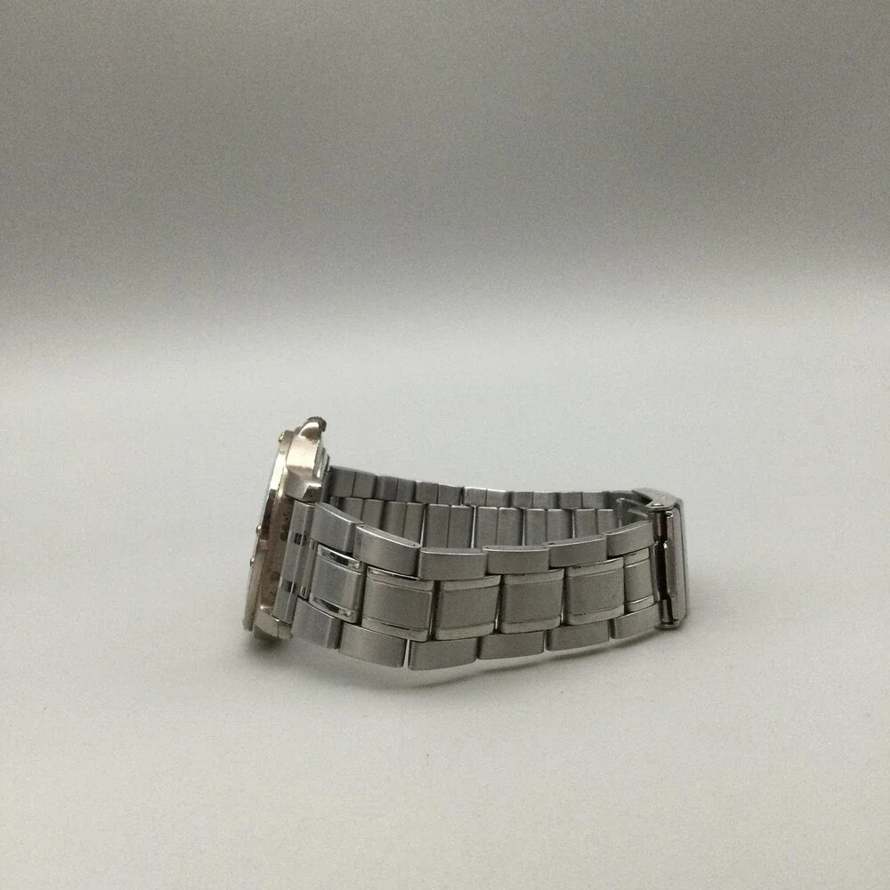 Kenneth Cole Mens Watch 38mm White Dial Steel Date 50M KC0302 New Battery 8